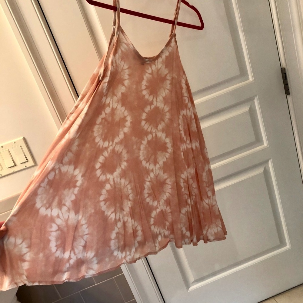 Don't Ask Why Light Pink Tie Dye Dress - Picture 4 of 7
